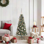 Árbol de Navidad artificial Verde 120 cm PVC, Plástico y Acero