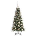 Árbol de Navidad artificial Verde 120 cm PVC, Plástico y Acero