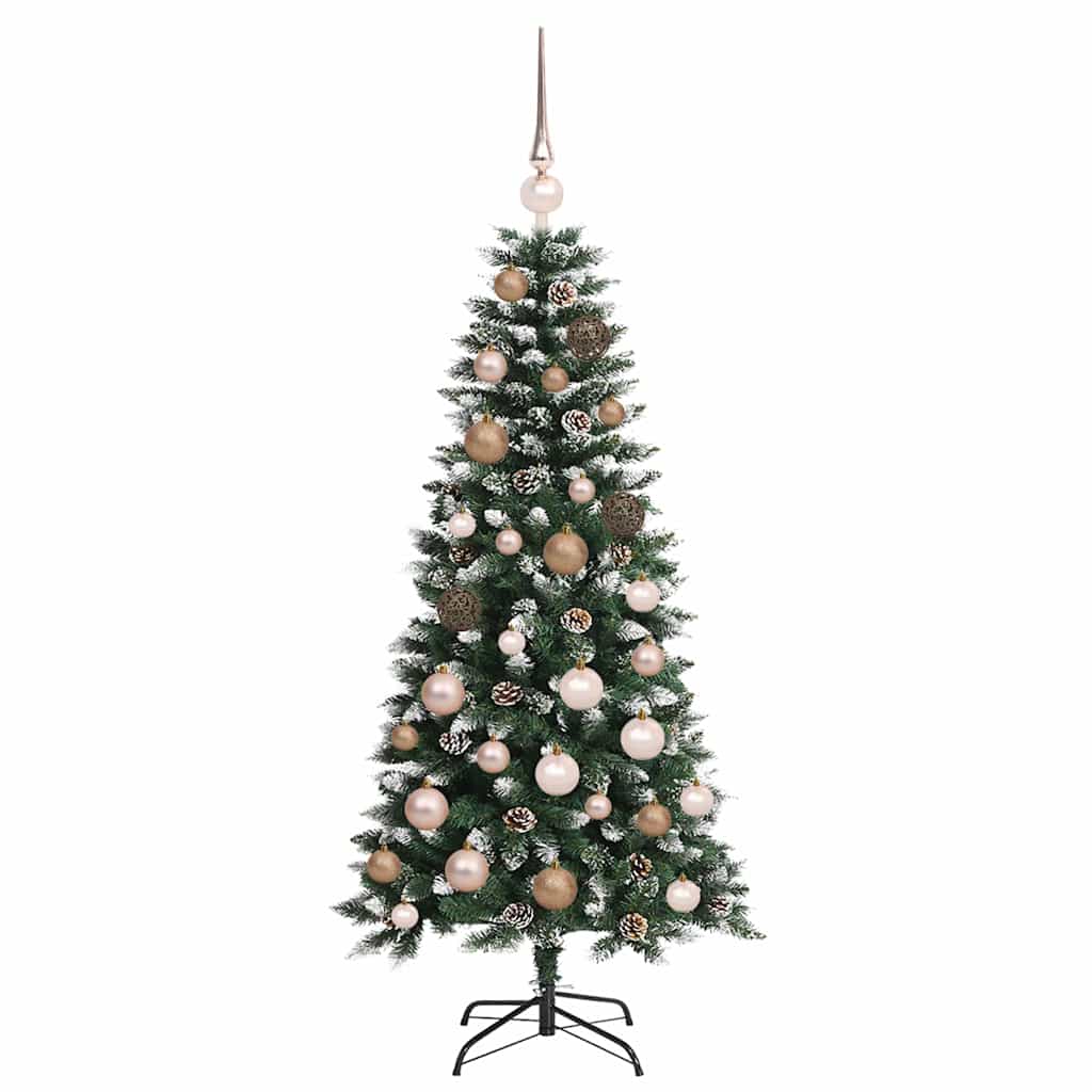 Árbol de Navidad artificial Verde 120 cm PVC, Plástico y Acero
