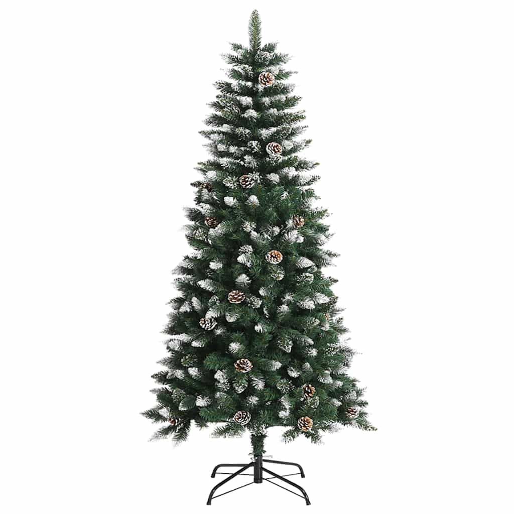 Árbol de Navidad artificial Verde 120 cm PVC, Plástico y Acero
