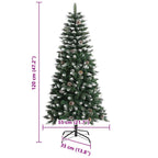 Árbol de Navidad artificial Verde 120 cm PVC, Plástico y Acero