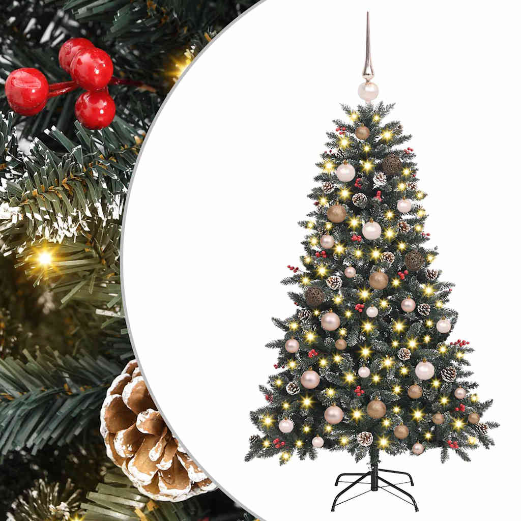 Árbol de Navidad artificial Verde 150 cm PVC, Plástico y Acero