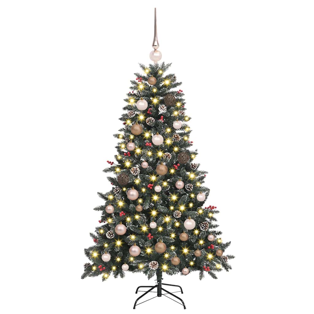 Árbol de Navidad artificial Verde 150 cm PVC, Plástico y Acero