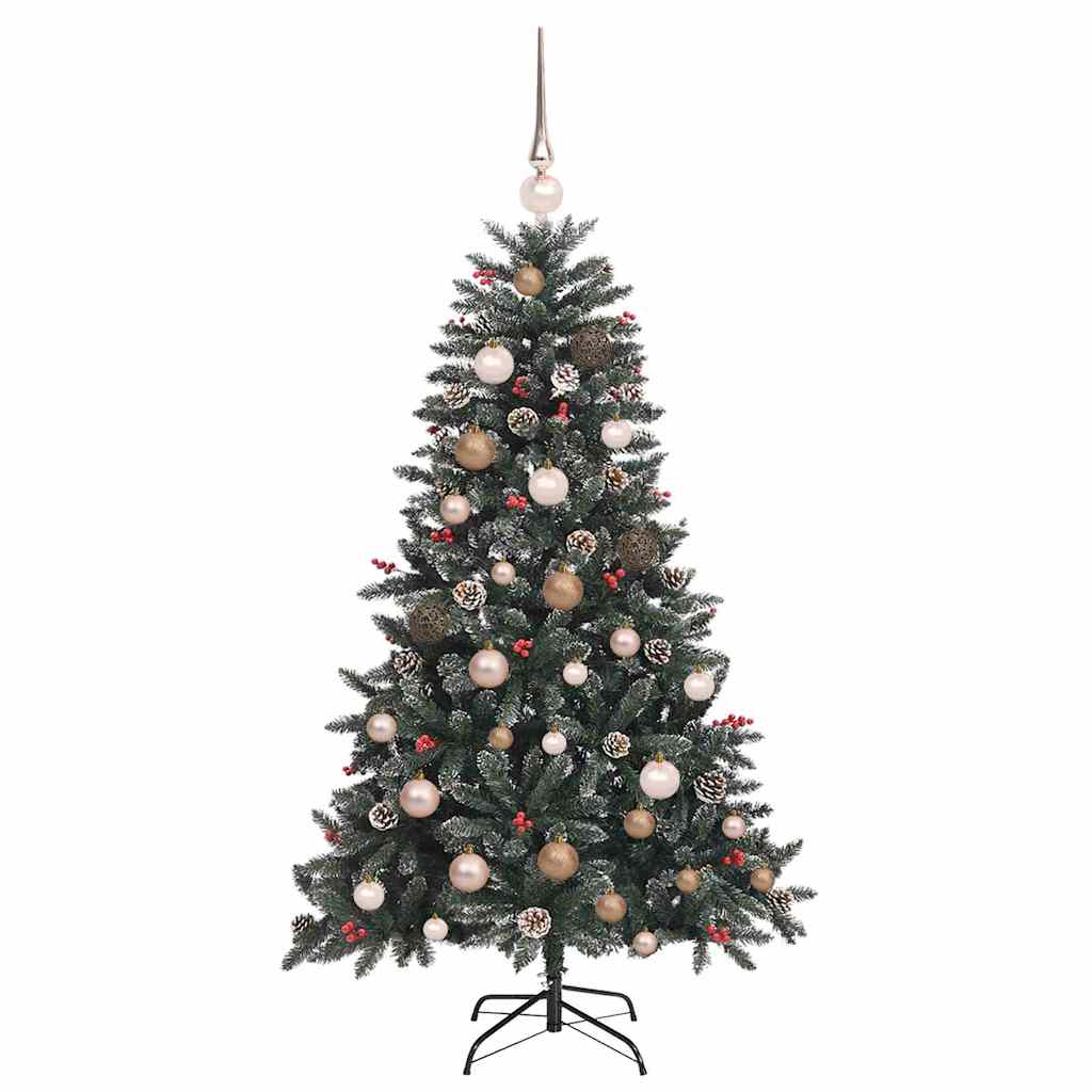 Árbol de Navidad artificial Verde 150 cm PVC, Plástico y Acero