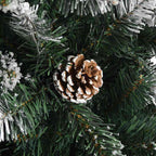 Árbol de Navidad artificial Verde 180 cm PVC, Plástico y Acero