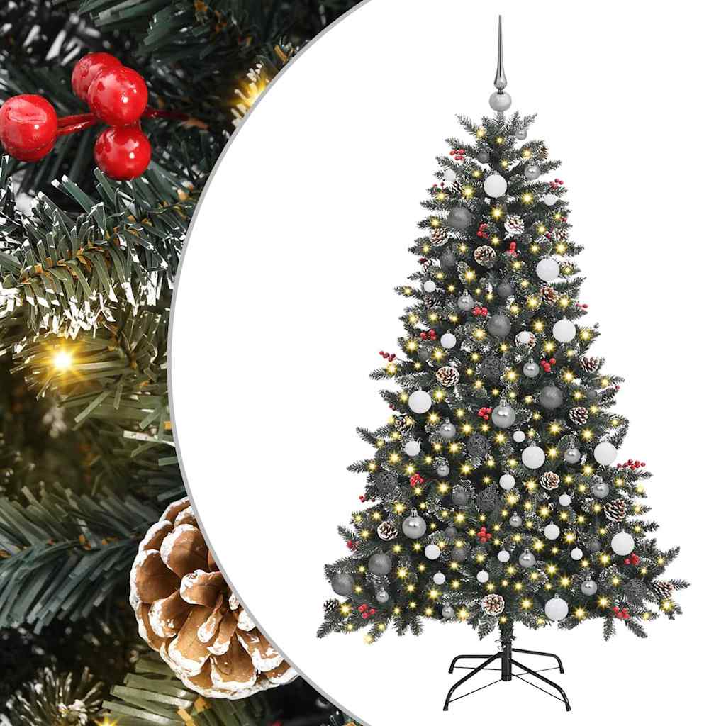 Árbol de Navidad artificial Verde 180 cm PVC, Plástico y Acero