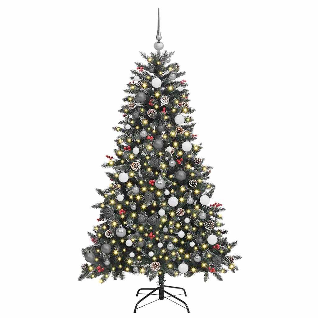 Árbol de Navidad artificial Verde 180 cm PVC, Plástico y Acero