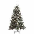Árbol de Navidad artificial Verde 180 cm PVC, Plástico y Acero