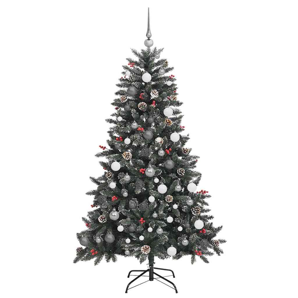 Árbol de Navidad artificial Verde 180 cm PVC, Plástico y Acero