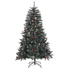 Árbol de Navidad artificial Verde 180 cm PVC, Plástico y Acero
