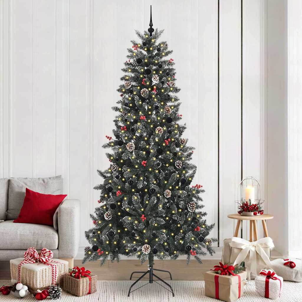 Árbol de Navidad artificial Verde 240 cm PVC, Plástico y Acero