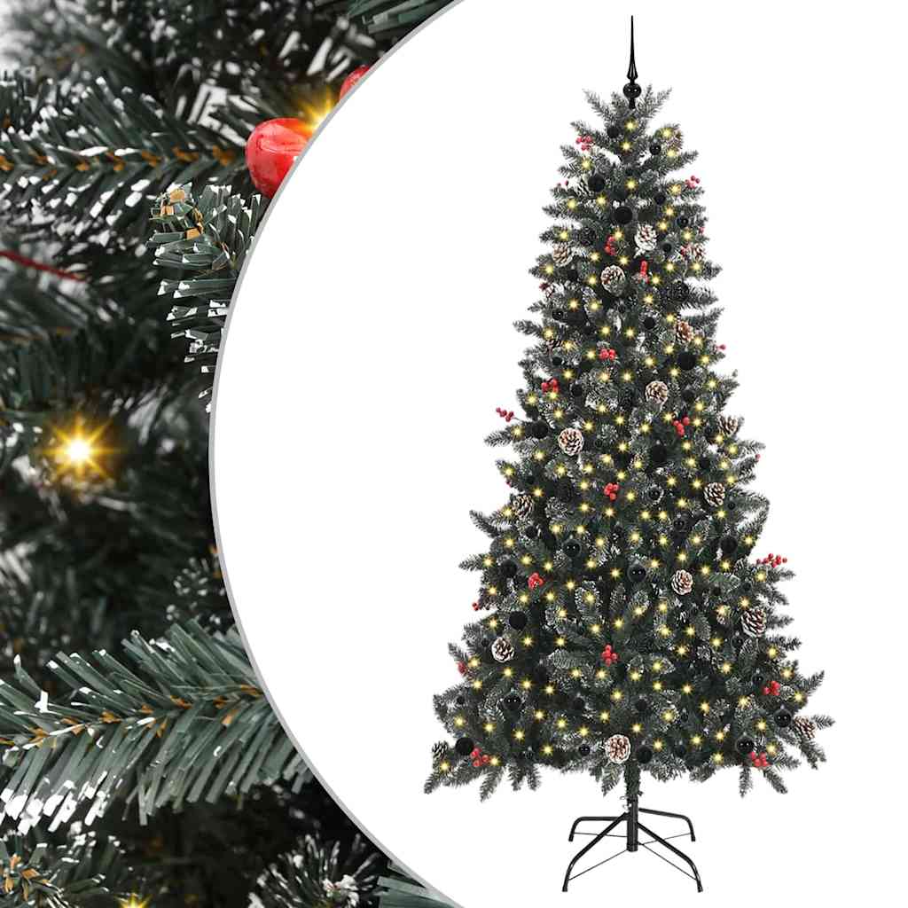 Árbol de Navidad artificial Verde 240 cm PVC, Plástico y Acero
