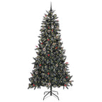 Árbol de Navidad artificial Verde 240 cm PVC, Plástico y Acero