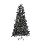 Árbol de Navidad artificial Verde 240 cm PVC, Plástico y Acero