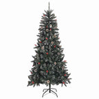 Árbol de Navidad artificial Verde 240 cm PVC, Plástico y Acero