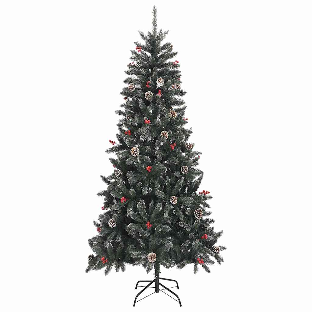 Árbol de Navidad artificial Verde 240 cm PVC, Plástico y Acero