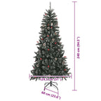 Árbol de Navidad artificial Verde 240 cm PVC, Plástico y Acero