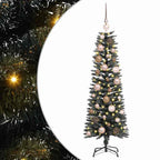 Árbol de Navidad artificial Verde 120 cm PVC, Plástico y Acero