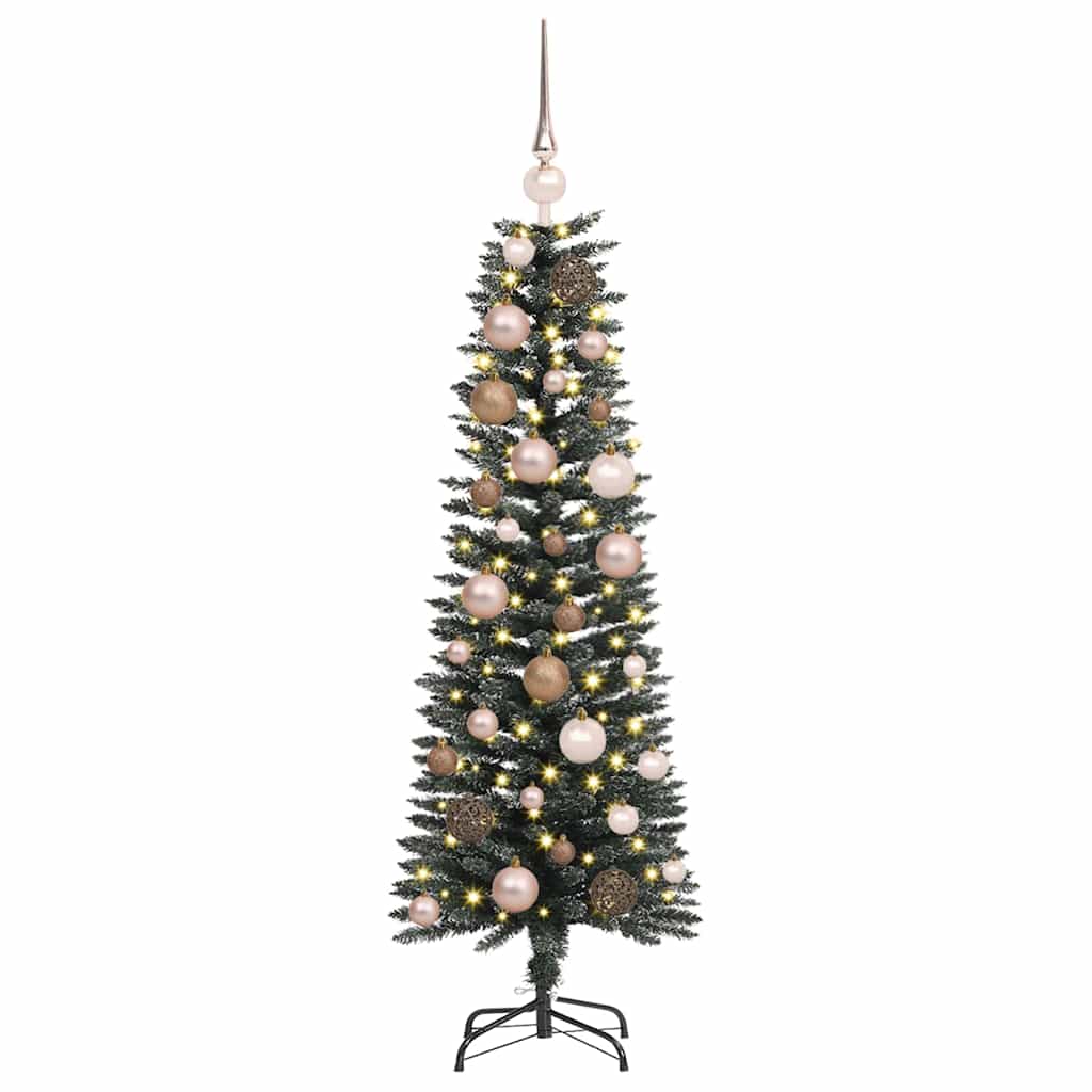 Árbol de Navidad artificial Verde 120 cm PVC, Plástico y Acero