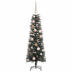 Árbol de Navidad artificial Verde 120 cm PVC, Plástico y Acero
