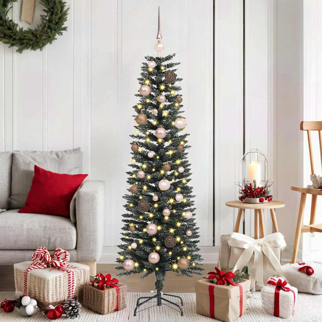 Árbol de Navidad artificial Verde 150 cm PVC, Plástico y Acero