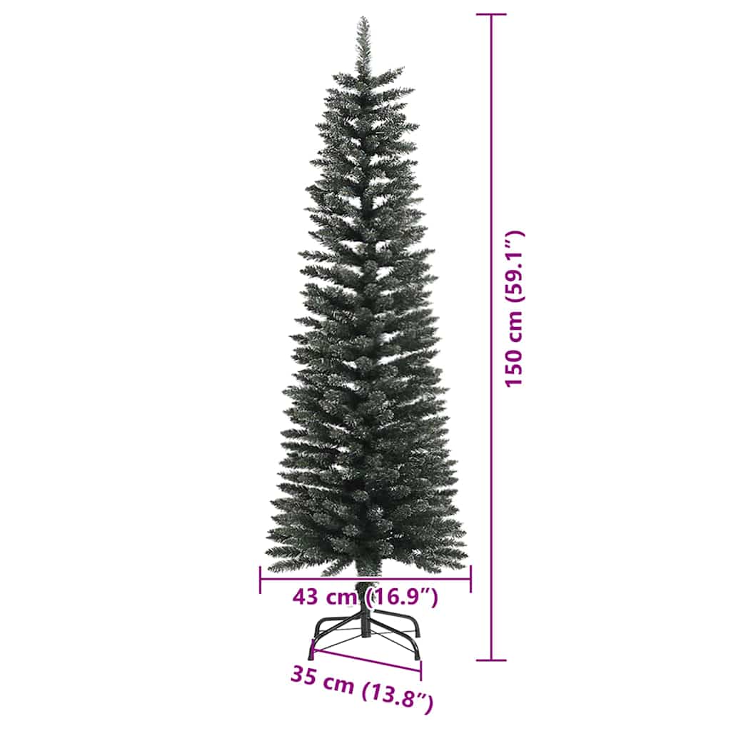 Árbol de Navidad artificial Verde 150 cm PVC, Plástico y Acero