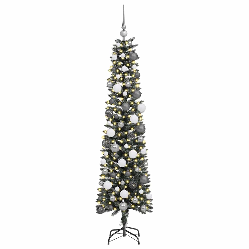 Árbol de Navidad artificial Verde 180 cm PVC, Plástico y Acero