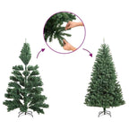 Árbol de Navidad artificial Verde 180 cm PVC, Plástico y Acero