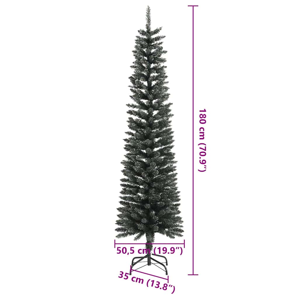 Árbol de Navidad artificial Verde 180 cm PVC, Plástico y Acero