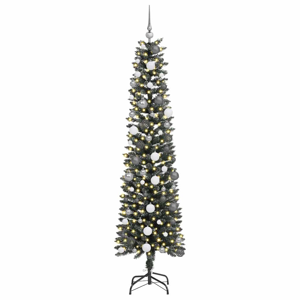 Árbol de Navidad artificial Verde 210 cm PVC, Plástico y Acero