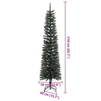 Árbol de Navidad artificial Verde 210 cm PVC, Plástico y Acero
