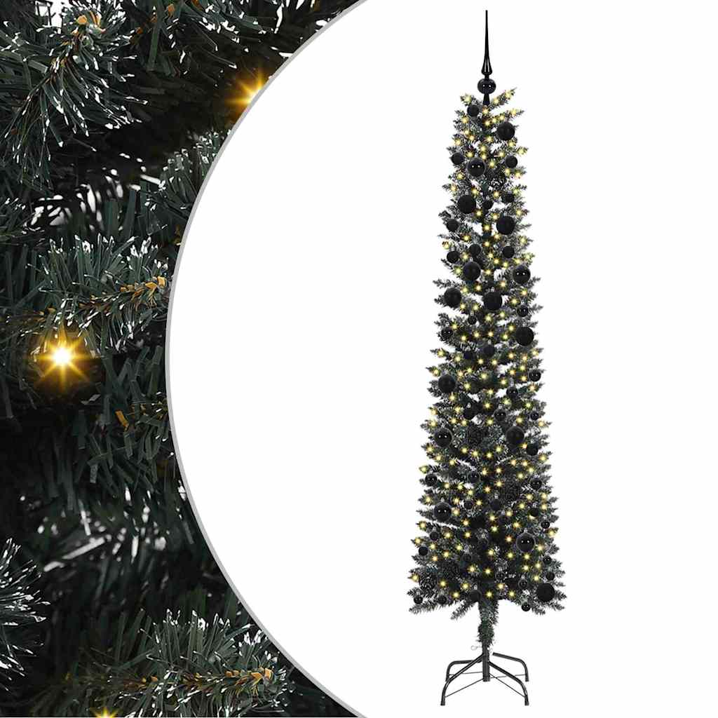 Árbol de Navidad artificial Verde 240 cm PVC, Plástico y Acero