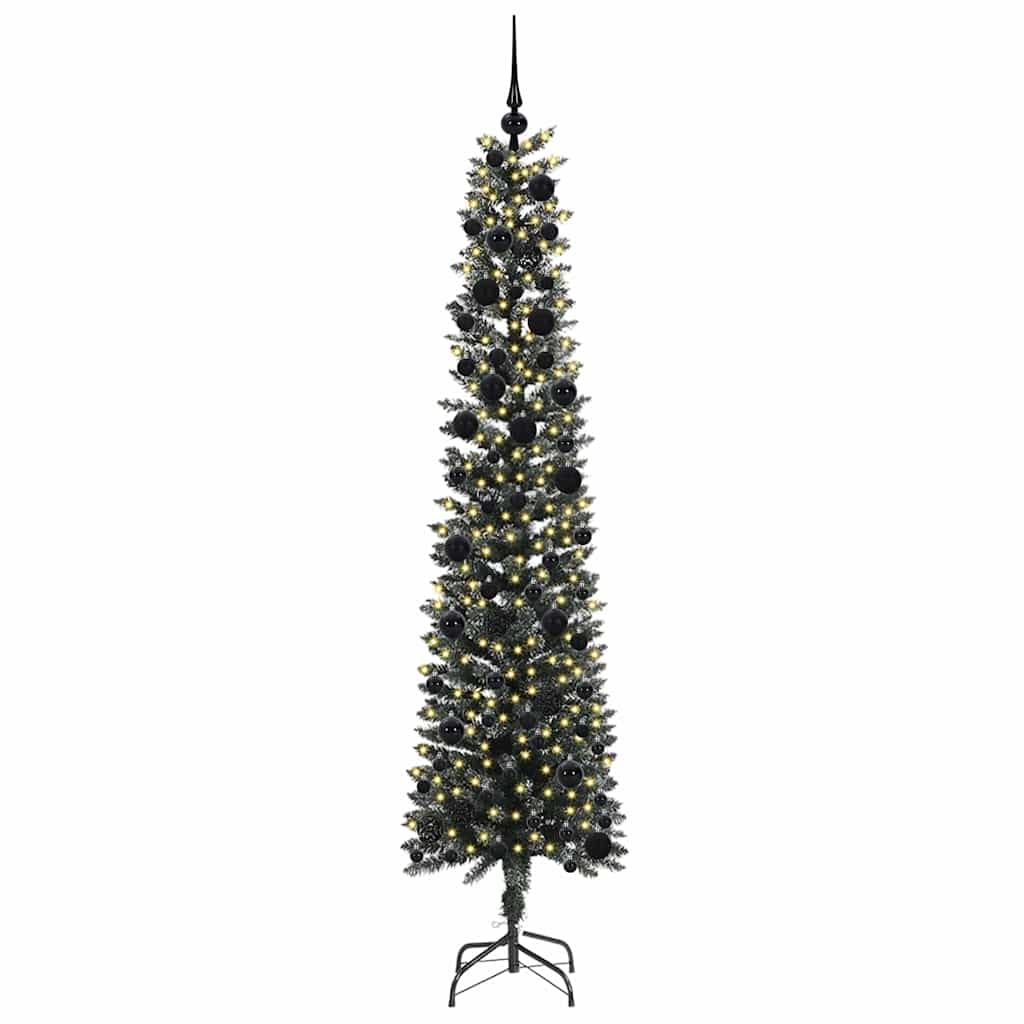 Árbol de Navidad artificial Verde 240 cm PVC, Plástico y Acero