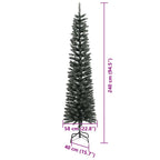 Árbol de Navidad artificial Verde 240 cm PVC, Plástico y Acero