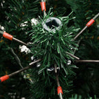 Árbol de Navidad Artificial Articulado 150 LEDs Verde 120 cm