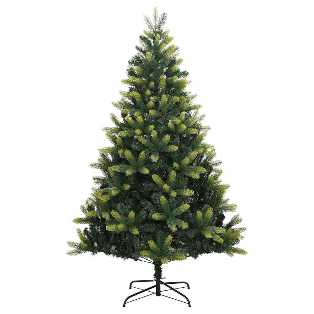 Árbol de Navidad Artificial Plegable 300 LEDs Verde 180 cm