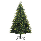 Árbol de Navidad Artificial Plegable 300 LEDs Verde 180 cm