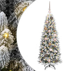 Árbol de Navidad artificial 120 cm PVC y Plástico y Acero y PE