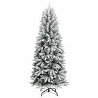 Árbol de Navidad artificial 120 cm PVC y Plástico y Acero y PE
