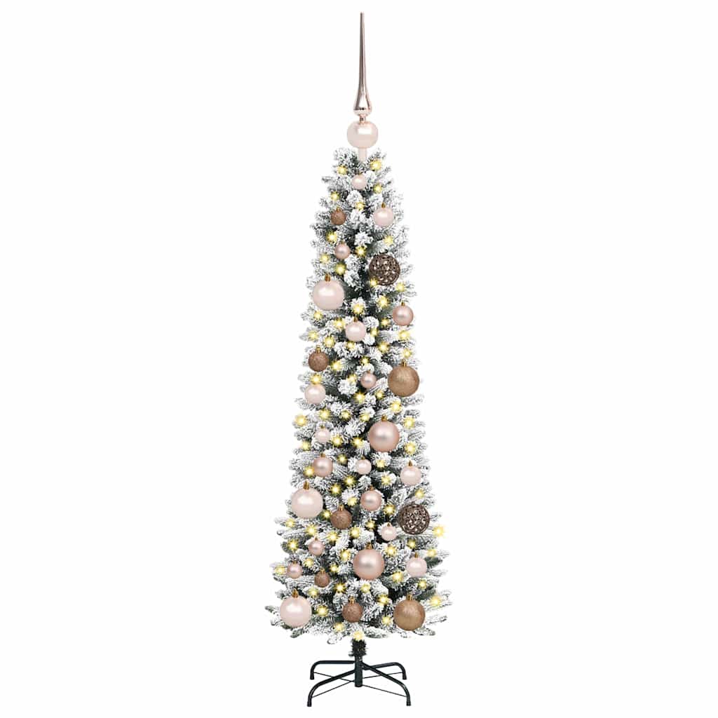 Árbol de Navidad artificial 120 cm PVC, Metal y Plástico