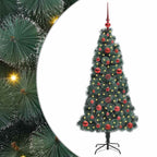 Árbol de Navidad Artificial Pre-iluminado con Juego de Bolas