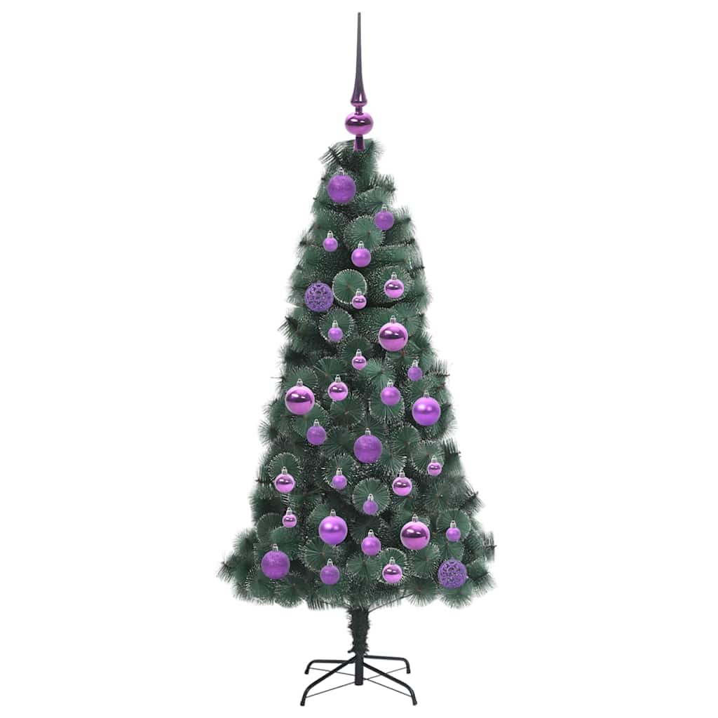Arbolito de Navidad Artificial Preiluminado con Set de Bolas