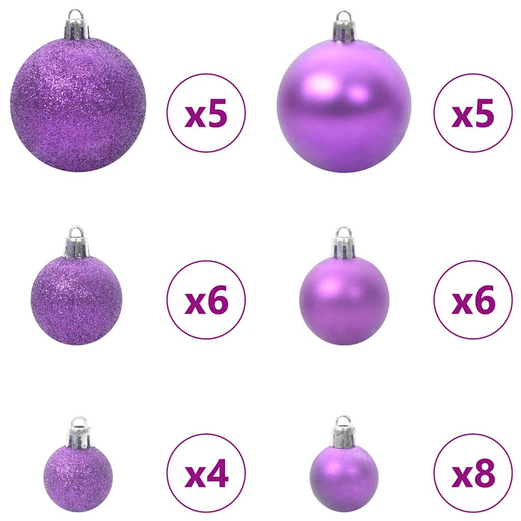 Arbolito de Navidad Artificial Preiluminado con Set de Bolas