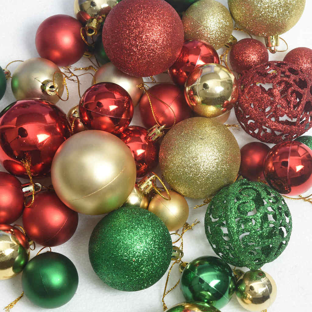 Árbol de Navidad Artificial Preiluminado con Conjunto de Bolas