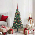 Árbol de Navidad Artificial Preiluminado con Conjunto de Bolas