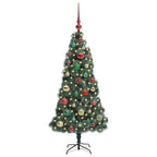 Árbol de Navidad Artificial Preiluminado con Conjunto de Bolas