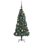 Árbol de Navidad Artificial Preiluminado con Conjunto de Bolas