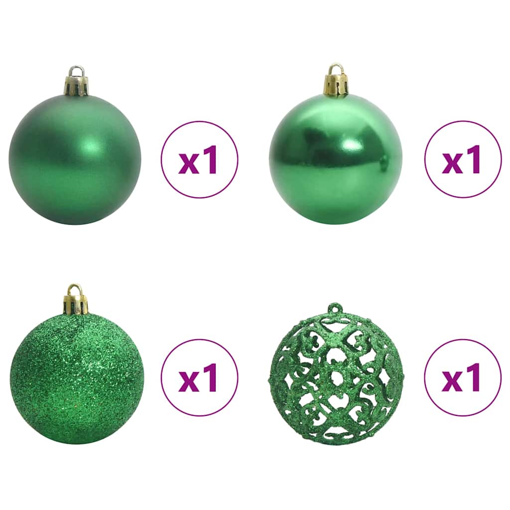 Árbol de Navidad Artificial Preiluminado con Conjunto de Bolas