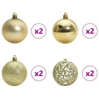 Árbol de Navidad Artificial Preiluminado con Conjunto de Bolas