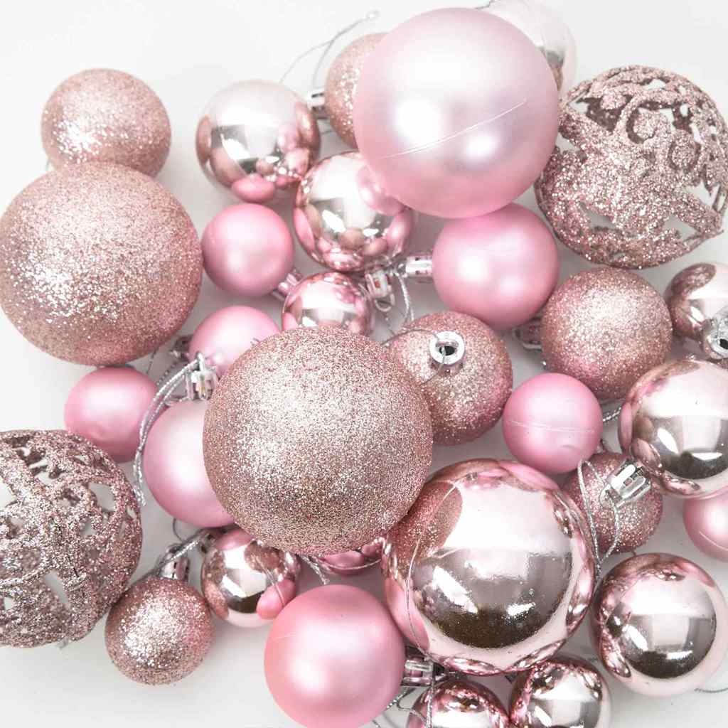 Árbol de Navidad artificial iluminado con juego de bolas 150 cm